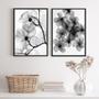 Imagem de Kit 2 Quadros Florais Transp. 33x24cm - Com Vidro