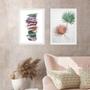 Imagem de Kit 2 Quadros Folhas Secas - Candy Colors 33X24Cm
