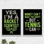 Imagem de Kit 2 Quadros Frases Tennis 24X18Cm - Com Vidro Branca