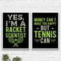 Imagem de Kit 2 Quadros Frases Tennis 24x18cm - com vidro