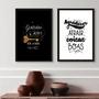 Imagem de Kit 2 Quadros Gratidão E Agradecer- A Chave Do Sucesso 33x24cm - com vidro