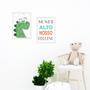 Imagem de Kit 2 Quadros Infantis Sonhe Alto - Dinossauro 45x34cm - com vidro