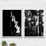Imagem de Kit 2 Quadros Jazz Restaurante 33x24cm