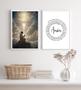 Imagem de Kit 2 Quadros Jesus Orando- Pai Nosso 24X18Cm - Com Vidro