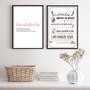 Imagem de Kit 2 Quadros Lavanderia Soft - Rosa 33X24Cm - Com Vidro