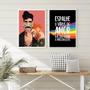 Imagem de Kit 2 Quadros LGBT Gays Amor 33x24cm - Vidro