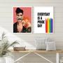 Imagem de Kit 2 Quadros LGBT Gays Pride Day 33x24cm