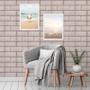 Imagem de Kit 2 Quadros Nascer Do Sol Na Praia 45X34Cm - Com Vidro