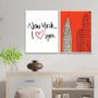 Imagem de Kit 2 Quadros New York I Love You 24X18Cm - Com Vidro