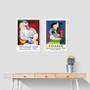 Imagem de Kit 2 Quadros Obras Pinturas Picasso - Mulheres 24x18cm - com vidro