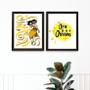 Imagem de Kit 2 Quadros Orixá Oxum - Saudação 45X34Cm - Com Vidro