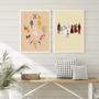 Imagem de Kit 2 Quadros Orixás Umbanda E Candomblé 33X24Cm - Com Vidro