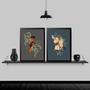 Imagem de Kit 2 Quadros Passarinhos Clássicos 33X24Cm - Com Vidro