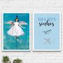 Imagem de Kit 2 Quadros Siga Seus Sonhos 33x24cm - com vidro
