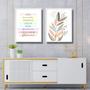 Imagem de Kit 2 Quadros Suaves Boho Para Sala 24x18cm - com vidro