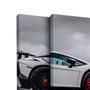 Imagem de Kit 2 Quadros Tela Canvas Carro Branco Esportivo Aventador