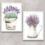 Imagem de Kit 2 Quadros Vasos Com Lavanda 45X34Cm - Com Vidro