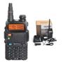 Imagem de Kit 2 Rádio Ht Dual Band Uhf E Vhf Baofeng Uv5R Rádio Preto