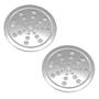 Imagem de Kit 2 Ralo Grelha Inox Para Banheiro Redondo 10X10 Com Fecho