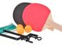 Imagem de Kit 2 Raquete Tenis De Mesa Ping Pong Lisa Rede Profissional Completo