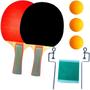 Imagem de Kit 2 Raquete Tenis De Mesa Ping Pong Profissional + 3 Bola