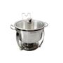 Imagem de Kit 2 Rechaud Redondo Banho Maria Aço Inox 8 Litros