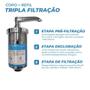 Imagem de Kit 2 Refil Universal + Copo Torneira Filtro Abs Cozinha Pia