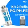 Imagem de Kit 2 Refis Filtro Purificador Bebedouro De Água Electrolux Pc41b Pc41x Ph41b Ph41x Pe11b Pe11x