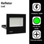 Imagem de Kit 2 Refletor Led 100w Holofote Bivolt Prova Dágua Verde