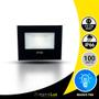 Imagem de Kit 2 Refletor Led Holofote 100w Holofote  Bivolt A Prova D'Agua 6500k Bivolt Quintal