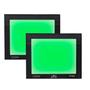 Imagem de Kit 2 Refletor Led Holofote 200w SMD Verde Bivolt Resistente a água Ideal para Jardim Gramado Ornamental Eventos Casa de Shows