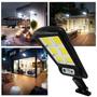 Imagem de Kit 2 Refletor Luminária Solar LED 300W Sem Fio Com Sensor de Presença e Controle Remoto LKY0034