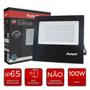 Imagem de Kit 2  Refletores - Refletor Avant LED, 100W, Slim 6,5K, 7500 Lumens, Preto, Bivolt