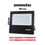 Imagem de Kit 2  Refletores - Refletor Avant LED, 100W, Slim 6,5K, 7500 Lumens, Preto, Bivolt