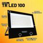 Imagem de Kit 2 Refletores Taschibra TR LED 100 Preto + Sensor de Movimento e Fotócelula Qualitronix QA26M