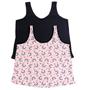 Imagem de Kit 2 Regata de Pijama Mega Plus Size 1 Liso 1 Estampado G6 ao G10