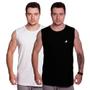Imagem de Kit 2 Regata Masculina Canelada Treino Malhar Musculação Fit