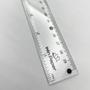Imagem de Kit 2 réguas de acrílico 30 CM transparente papelaria resistente
