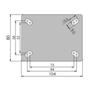 Imagem de Kit 2 Rodízios Anti Risco Móveis 5" 128mm 75kg Sem Freio + 2 Rodízios Anti Risco Móveis 5" 128mm 75kg Com Freio - Colson