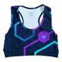 Imagem de Kit 2 Roupa De Academia Feminina Cropped Treino Top Caminhada Corrida Fitness Estampas Exclusivas Es