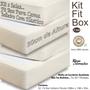 Imagem de Kit 2 Saias Para Cama Box Solteiro Malha Algodão Fit Box