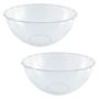 Imagem de Kit 2 Saladeira Redonda Tigela Bowl Acrílico 2,8l Transparente