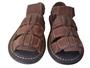 Imagem de Kit 2 Sandalias Chinelo Papete antistress ortopedica em couro nas cores preto e café