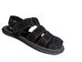 Imagem de Kit 2 Sandalias Chinelo Papete antistress ortopedica em couro nas cores preto e café