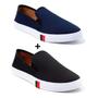 Imagem de Kit 2 sapatenis masculino casual slip on iate calce fácil macio