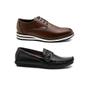 Imagem de Kit 2 Sapatos Masculinos Mocassim e Oxford Moderno Casual