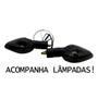 Imagem de Kit 2 Seta Pisca Fumê Completo Com Lâmpadas Cbx 250 Twister Titan Fan 125 150 160 Es / Esd / Ks CB300 CB 300 R Xre 300