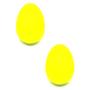 Imagem de Kit 2 Shaker ovo plastico chocalho AMARELO egg