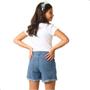 Imagem de Kit 2 Short Bermuda Jeans Lycra Menina Infantil Juvenil