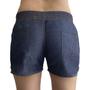 Imagem de Kit 2 Short Jeans Feminino Cintura Elástico Mole Confortável